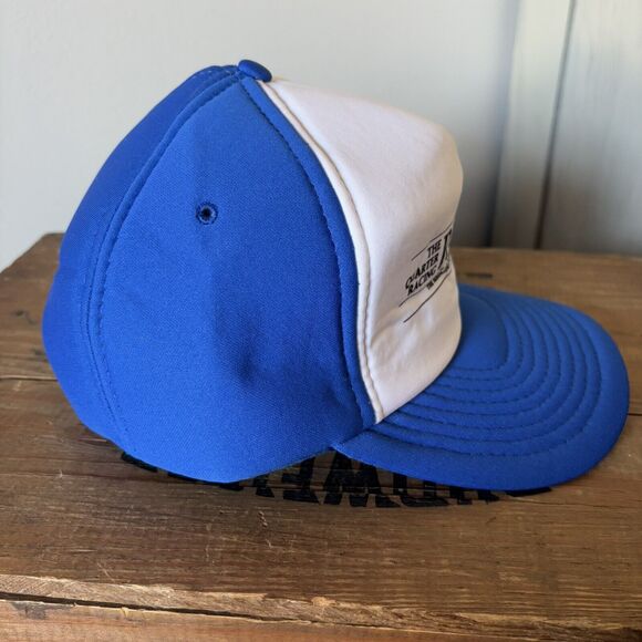 Vintage 80s Trucker Hat Record Quarter Horse Racing Magazine Foam Snapback New - Picture 6 of 15